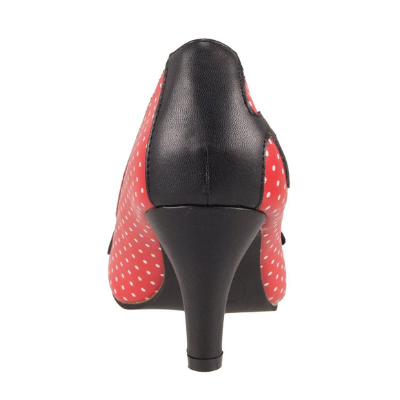 Meow's the Time Heel in Red Dots - Picture 2 of 6